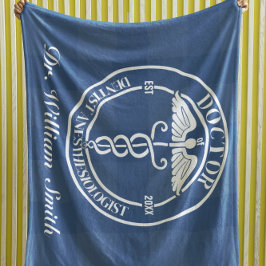 Gepersonaliseerde Doctor Gift voor Afstuderen & Af Fleece Deken