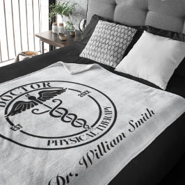 Gepersonaliseerde Doctor Gift voor Afstuderen & Af Fleece Deken