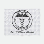 Gepersonaliseerde Doctor Gift voor Afstuderen & Af Fleece Deken