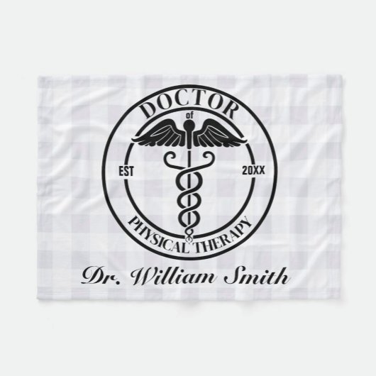 Gepersonaliseerde Doctor Gift voor Afstuderen & Af Fleece Deken