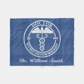 Gepersonaliseerde Doctor Gift voor Afstuderen & Af Fleece Deken (Voorkant (Horizontaal))