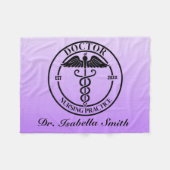 Gepersonaliseerde Doctor Gift voor Afstuderen & Af Fleece Deken (Voorkant (Horizontaal))
