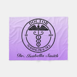 Gepersonaliseerde Doctor Gift voor Afstuderen & Af Fleece Deken