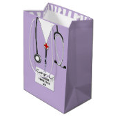 Gepersonaliseerde Doctor Medium Gift Bag Cadeauzakje (Achterkant Gekanteld)
