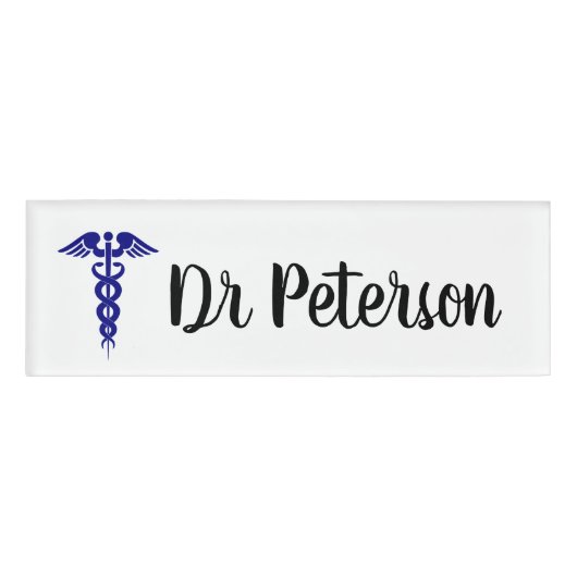 Gepersonaliseerde Doctor Name Tag (Voorkant)