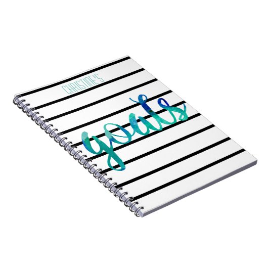Gepersonaliseerde doelstellingen voor Waterverf Tr Notitieboek (Rechterzijde)