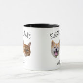 Gepersonaliseerde Dog Cat Face Mok, Mok cadeau voo (Midden)