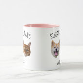 Gepersonaliseerde Dog Cat Face Mok, Mok cadeau voo (Midden)