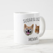 Gepersonaliseerde Dog Cat Face Mok, Mok cadeau voo (Voorkant rechts)