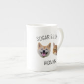 Gepersonaliseerde Dog Cat Face Mok, Mok cadeau voo (Voorkant rechts)