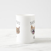 Gepersonaliseerde Dog Cat Face Mok, Mok cadeau voo (Voorkant)