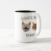 Gepersonaliseerde Dog Cat Face Mok, Mok cadeau voo (Voorkant rechts)