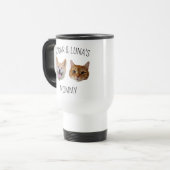 Gepersonaliseerde Dog Cat Face Mok, Mok cadeau voo (Voorkant links)