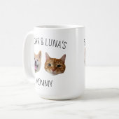 Gepersonaliseerde Dog Cat Face Mok, Mok cadeau voo (Voorkant links)