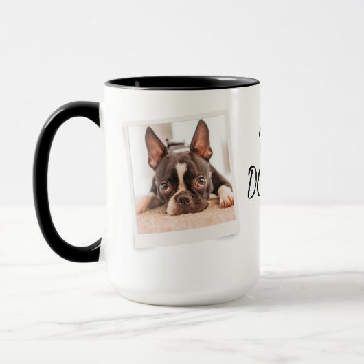 Gepersonaliseerde Dog Dad Franse Bulldog Vaderdag Mok (Links)