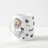 Gepersonaliseerde Dog Face Photo Mok - Grappige Mo (Voorkant links)