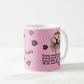 Gepersonaliseerde Dog Face Photo Mok - Grappige Mo (Voorkant rechts)