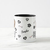 Gepersonaliseerde Dog Face Photo Mok - Grappige Mo (Midden)