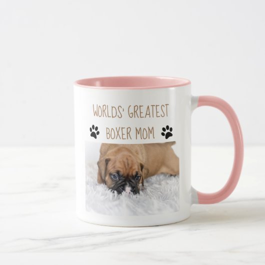 Gepersonaliseerde Dog Gifts - Boxer Mam Mok (Rechts)