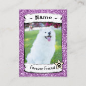 Gepersonaliseerde Dog Kaarten Pet Trading Kaart Sj Contactkaartje (Voorkant)