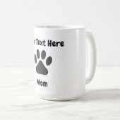 Gepersonaliseerde Dog Mam Mok (Voorkant rechts)