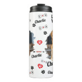 Gepersonaliseerde Dog Memorial Keepsakes | huisdie Thermosbeker (Voorkant)