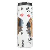 Gepersonaliseerde Dog Memorial Keepsakes | huisdie Thermosbeker (Achterkant)