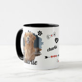 Gepersonaliseerde Dog Memorial Keepsakes | Mok voo (Voorkant links)