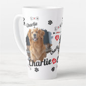 Gepersonaliseerde Dog Memorial Keepsakes | Mok voo (Linkerhoek)