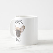 Gepersonaliseerde Dog Pap Mam Dog Gezichtsnaam Hon Koffiemok (Voorkant links)