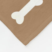 Gepersonaliseerde Dog Paw Print Deken Voeg Dog Naa (Hoek)