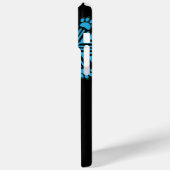 Gepersonaliseerde Dog Paw Sneeuwvlok Blauw & Zwart Case-Mate iPhone Case (Achterkant / Links)