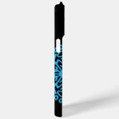 Gepersonaliseerde Dog Paw Sneeuwvlok Blauw & Zwart Case-Mate iPhone Case (Achterkant / Rechts)