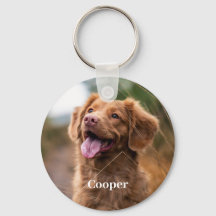Gepersonaliseerde Dog Pet Foto Herinnering Sleutel