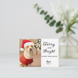Gepersonaliseerde Dog Photo Cards, Pet Christmas K Notitiekaartje