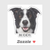 Gepersonaliseerde Dog Photo Sticker Custom Dog Sti (Vel)