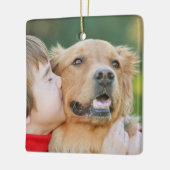 Gepersonaliseerde Dog Remembrance Memorial Keramisch Ornament (Links)