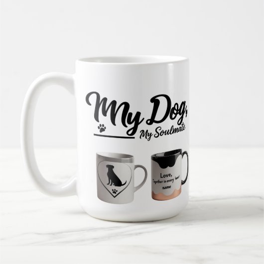 Gepersonaliseerde Dog Soulmate Mok – Custom Name G (Links)