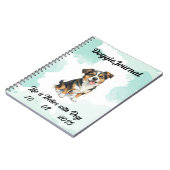 Gepersonaliseerde Doggie Journal – Aangepaste datu Notitieboek (Linkerzijde)