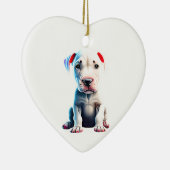 Gepersonaliseerde Dogo Argentino Puppy Keramisch Ornament (Rechts)