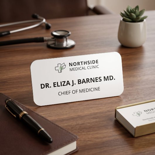 Gepersonaliseerde Doktersnaam & Referenties Magnet Naamplaatje