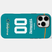 Gepersonaliseerde Dolfijnen Jersey Amerikaans Foot Case-Mate iPhone Case (Achterkant (horizontaal))