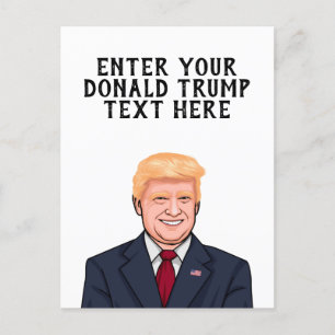 GEPERSONALISEERDE DONALD TRUMP BRIEFKAART