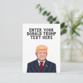 GEPERSONALISEERDE DONALD TRUMP KAART (Staand voorkant)