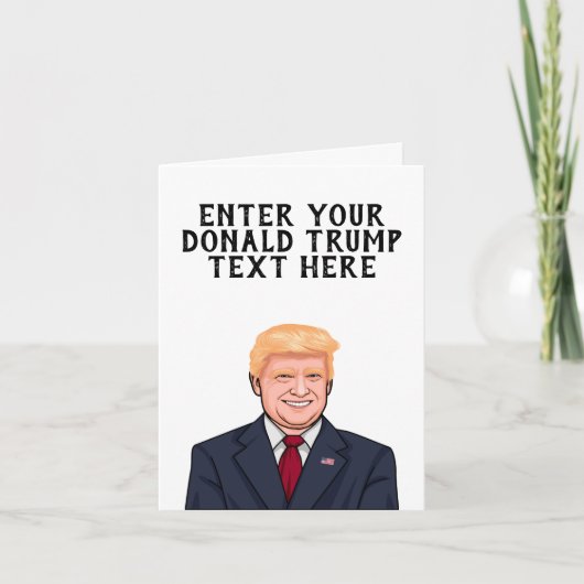 GEPERSONALISEERDE DONALD TRUMP KAART (Voorkant)