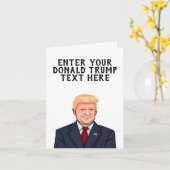 GEPERSONALISEERDE DONALD TRUMP KAART (Gele Bloem)
