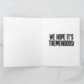 GEPERSONALISEERDE DONALD TRUMP KERST WENSKAART BEDANKKAART (Binnen)