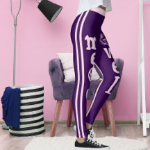 Gepersonaliseerde Donker Paarse Roze Strepen Huisd