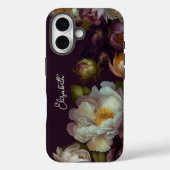 Gepersonaliseerde Donkere Botanische Bloemen iPhon Case-Mate iPhone Case (Achterkant)