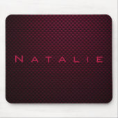 Gepersonaliseerde donkere Paarse koolstofvezel gep Muismat (Voorkant)